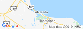 Heroica Alvarado map